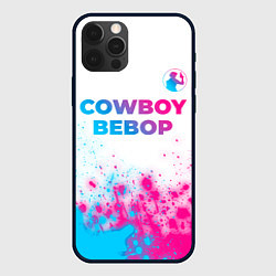 Чехол iPhone 12 Pro Max Cowboy Bebop neon gradient style: символ сверху