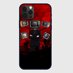 Чехол iPhone 12 Pro Max Skibidi toilet Tv Man