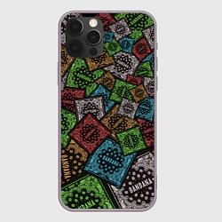 Чехол для iPhone 12 Pro Max Bandana - Kizaru and Big Baby Tape, цвет: 3D-серый