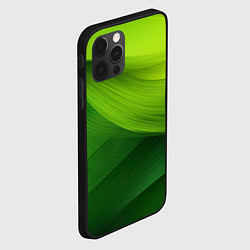 Чехол для iPhone 12 Pro Max Зеленая абстракция, цвет: 3D-черный — фото 2