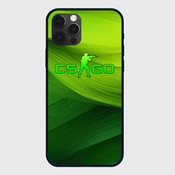 Чехол iPhone 12 Pro Max CSGO green logo