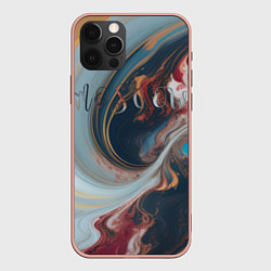 Чехол для iPhone 12 Pro Max Москва палитра, цвет: 3D-светло-розовый