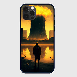 Чехол для iPhone 12 Pro Max Парень напротив взрыва, цвет: 3D-черный