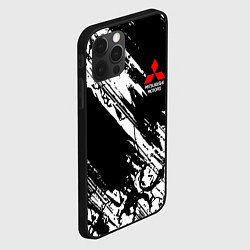 Чехол для iPhone 12 Pro Max Mitsubishi - белый пятна, цвет: 3D-черный — фото 2