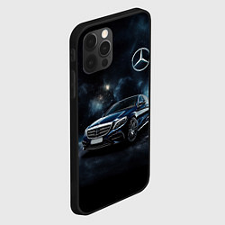 Чехол для iPhone 12 Pro Max Mercedes Benz galaxy, цвет: 3D-черный — фото 2