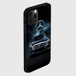 Чехол для iPhone 12 Pro Max Mercedes Benz black, цвет: 3D-черный — фото 2