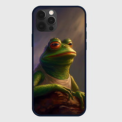 Чехол для iPhone 12 Pro Max Натуральная лягушка Пепе, цвет: 3D-черный