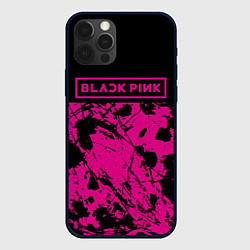Чехол iPhone 12 Pro Max Black pink - emblem - pattern - music