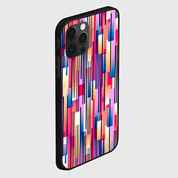 Чехол для iPhone 12 Pro Max Яркие спортивные полоски, цвет: 3D-черный — фото 2