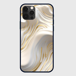 Чехол iPhone 12 Pro Max Бежевая абстракция