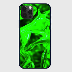 Чехол iPhone 12 Pro Max Зелёная кислотная неоновая коалесценция