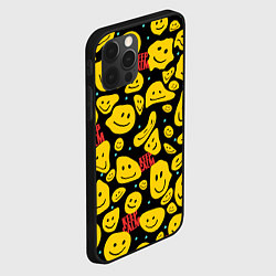 Чехол для iPhone 12 Pro Max Смайлик сохраняй спокойствие, цвет: 3D-черный — фото 2