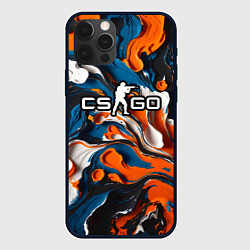 Чехол iPhone 12 Pro Max Мазки краски - CS GO