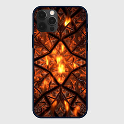 Чехол для iPhone 12 Pro Max Огненный калейдоскоп, цвет: 3D-черный