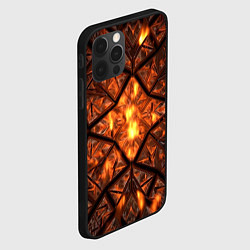 Чехол для iPhone 12 Pro Max Огненный калейдоскоп, цвет: 3D-черный — фото 2