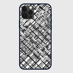 Чехол iPhone 12 Pro Max Чёрно-белая сеть