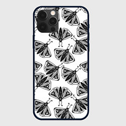 Чехол iPhone 12 Pro Max Butterflies - gothic pattern