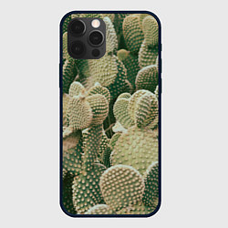 Чехол для iPhone 12 Pro Max Поле кактусов, цвет: 3D-черный