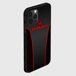 Чехол для iPhone 12 Pro Max Honda - униформа красная, цвет: 3D-черный — фото 2