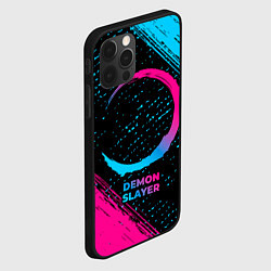 Чехол для iPhone 12 Pro Max Demon Slayer - neon gradient, цвет: 3D-черный — фото 2