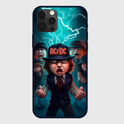 Чехол iPhone 12 Pro Max ACDC cartoon
