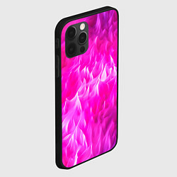 Чехол для iPhone 12 Pro Max Pink texture, цвет: 3D-черный — фото 2