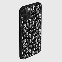 Чехол для iPhone 12 Pro Max Камуфляж с котиками, цвет: 3D-черный — фото 2