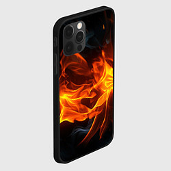 Чехол для iPhone 12 Pro Max Пламя костра, цвет: 3D-черный — фото 2