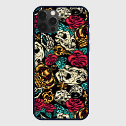 Чехол для iPhone 12 Pro Max A pattern for a hipster, цвет: 3D-черный
