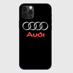 Чехол iPhone 12 Pro Max Audi sport на чёрном