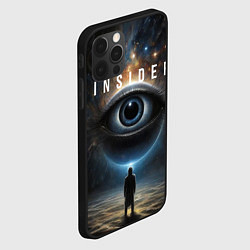 Чехол для iPhone 12 Pro Max Инсайдер и всевидящее око на фоне звездного космос, цвет: 3D-черный — фото 2