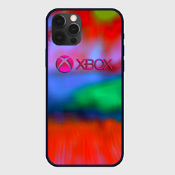 Чехол для iPhone 12 Pro Max Xbox game studio neon, цвет: 3D-черный