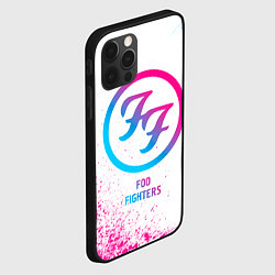 Чехол для iPhone 12 Pro Max Foo Fighters neon gradient style, цвет: 3D-черный — фото 2