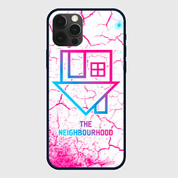 Чехол для iPhone 12 Pro Max The Neighbourhood neon gradient style, цвет: 3D-черный