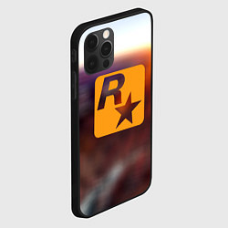 Чехол для iPhone 12 Pro Max Grand Theft Auto rockstar game, цвет: 3D-черный — фото 2