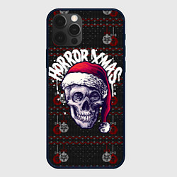 Чехол для iPhone 12 Pro Max Horror xmas, цвет: 3D-черный