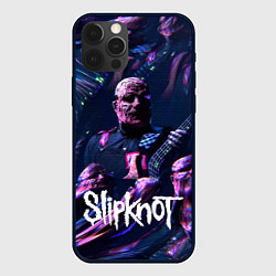 Чехол для iPhone 12 Pro Max Slipknot: guitar, цвет: 3D-черный