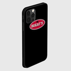 Чехол для iPhone 12 Pro Max Bugatti auto, цвет: 3D-черный — фото 2