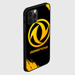 Чехол для iPhone 12 Pro Max Dongfeng - gold gradient, цвет: 3D-черный — фото 2