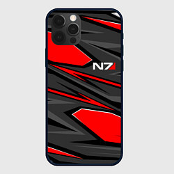 Чехол iPhone 12 Pro Max Mass Effect - черно-белый