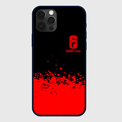 Чехол iPhone 12 Pro Max Rainbow Six красные краски