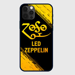 Чехол iPhone 12 Pro Max Led Zeppelin - gold gradient