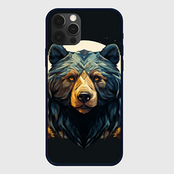 Чехол для iPhone 12 Pro Max Арт осенний медведь, цвет: 3D-черный