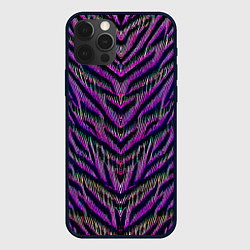 Чехол для iPhone 12 Pro Max Mirror abstraction - neural network, цвет: 3D-черный