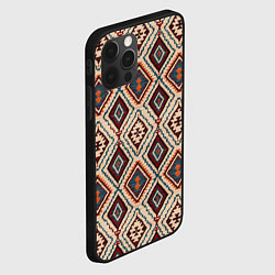 Чехол для iPhone 12 Pro Max Ковёр этнические узоры, цвет: 3D-черный — фото 2