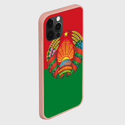 Чехол для iPhone 12 Pro Max Республика Беларусь, цвет: 3D-светло-розовый — фото 2