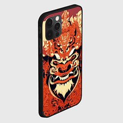 Чехол для iPhone 12 Pro Max Баронг индонезийские узоры, цвет: 3D-черный — фото 2