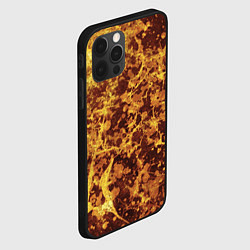 Чехол для iPhone 12 Pro Max Абстракция - желтый антрацит, цвет: 3D-черный — фото 2