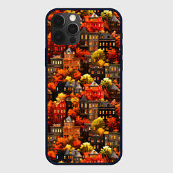 Чехол для iPhone 12 Pro Max Осенний город на горе, цвет: 3D-черный
