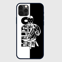 Чехол iPhone 12 Pro Max Kudo черно-белое